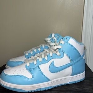 Size 10.5 - Nike Dunk High Blue Chill Excellent Condition Worn Once